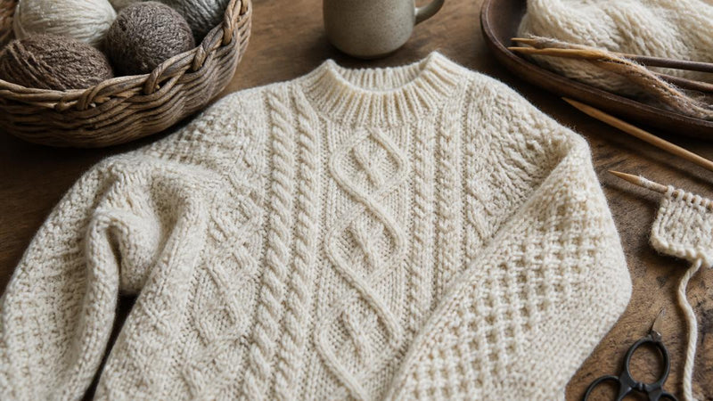 How to Knit an Aran Sweater Step by Step