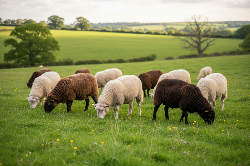 Shetland Sheep & Lambs