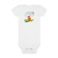 Highland Coo Illustration Onesie by The Clan Douglas