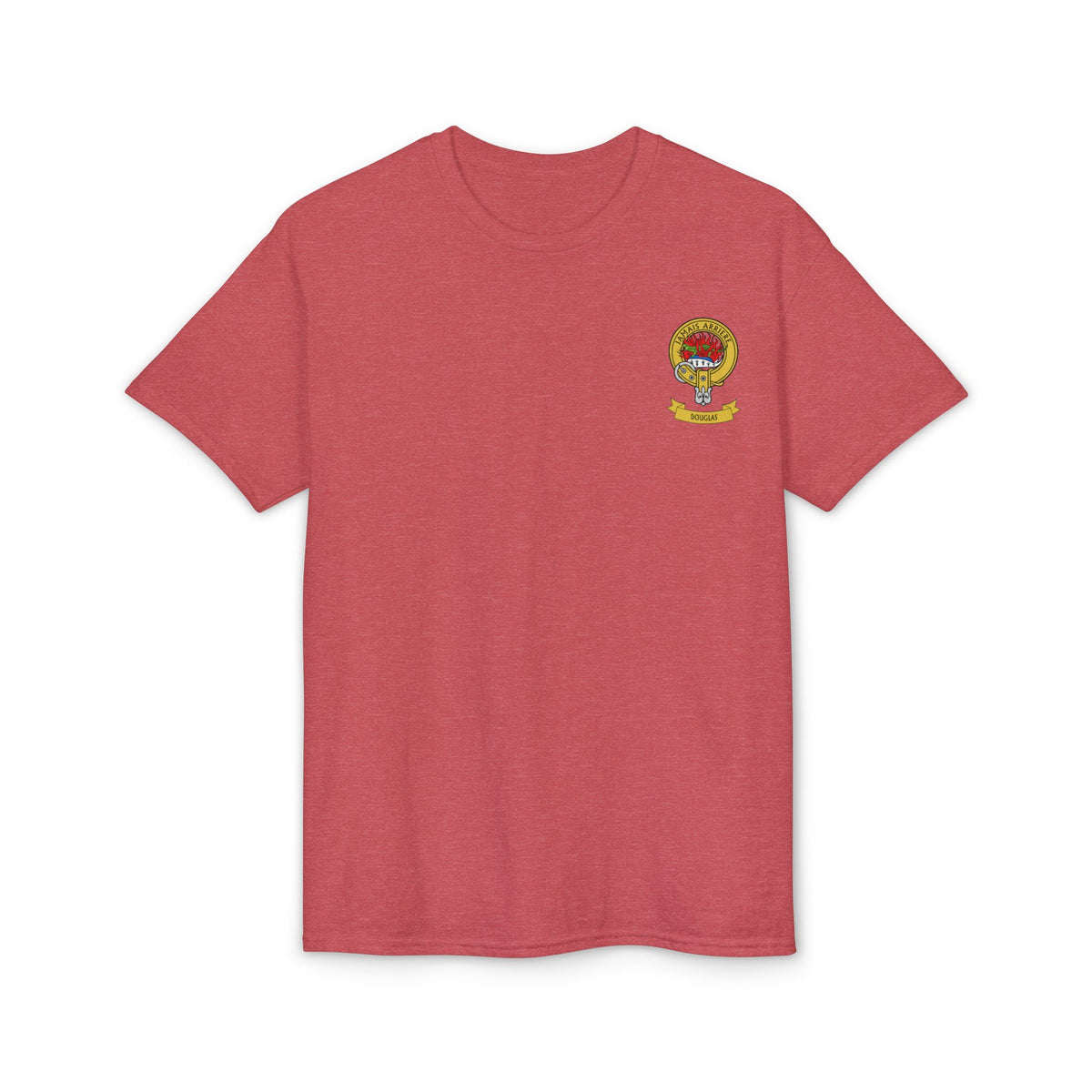 Highland Coo Illustration Adult T-Shirt by The Clan Douglas