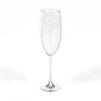 Clan Douglas Crest Champagne Flute, 8oz by The Clan Douglas
