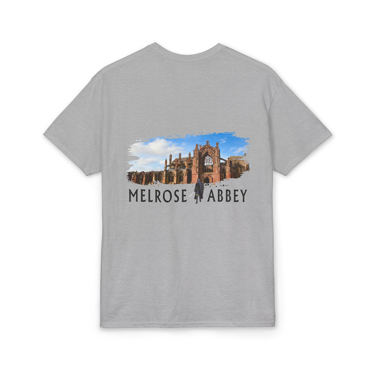 Melrose Abbey Illustration Adult T-Shirt by The Clan Douglas
