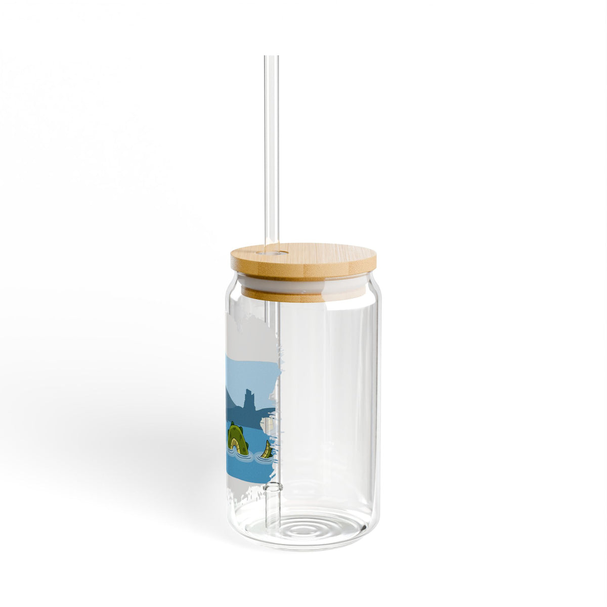 Nessie Illustration Glass Can by The Clan Douglas