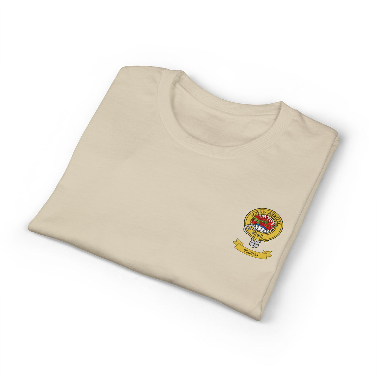 Highland Coo Illustration Adult T-Shirt by The Clan Douglas