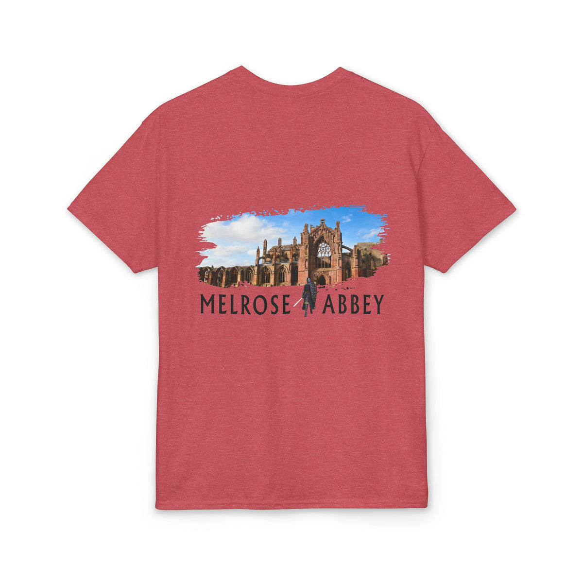 Melrose Abbey Illustration Adult T-Shirt by The Clan Douglas