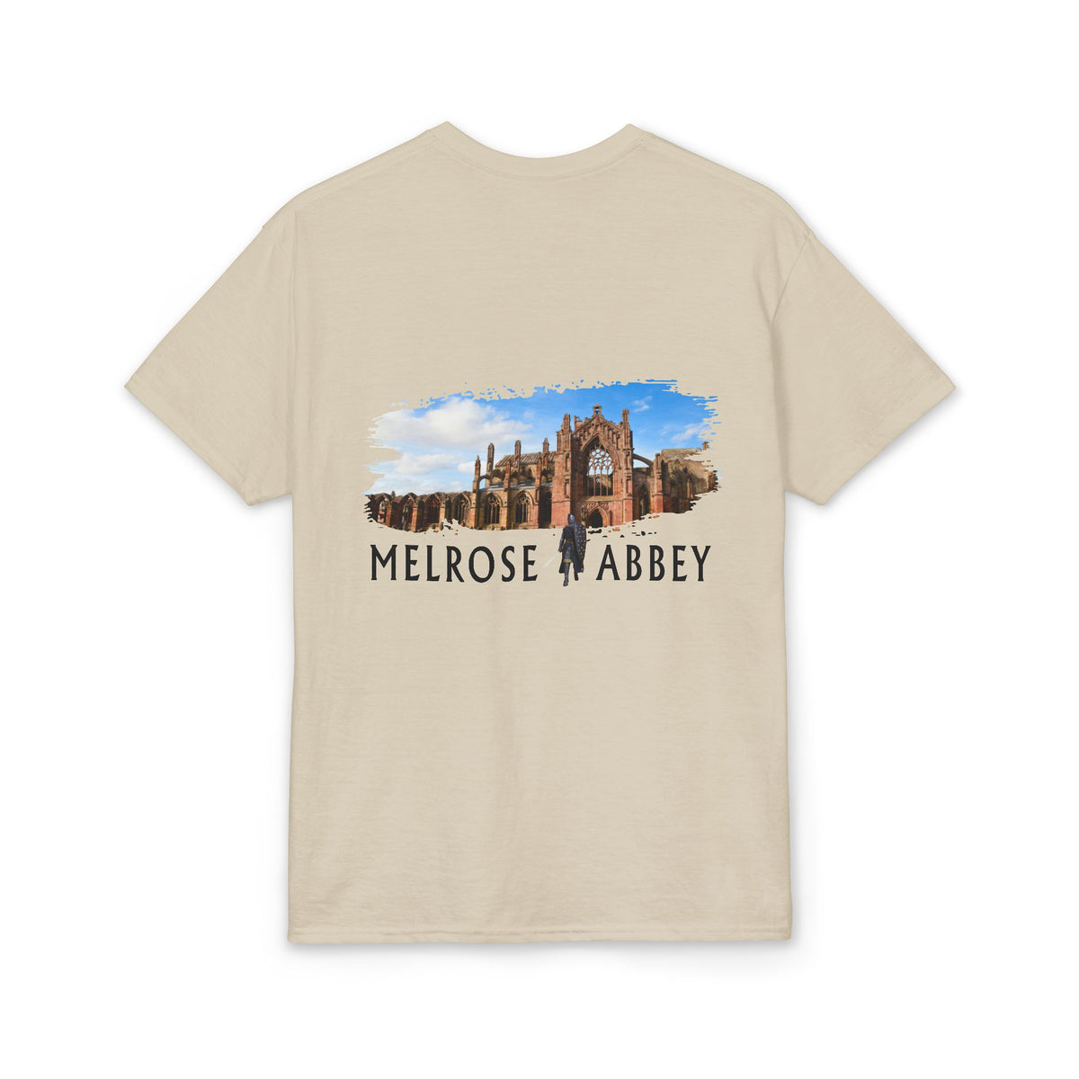 Melrose Abbey Illustration Adult T-Shirt by The Clan Douglas