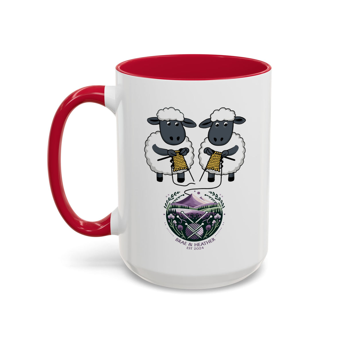 Keep Calm and Cast On Mug by Brae & Heather