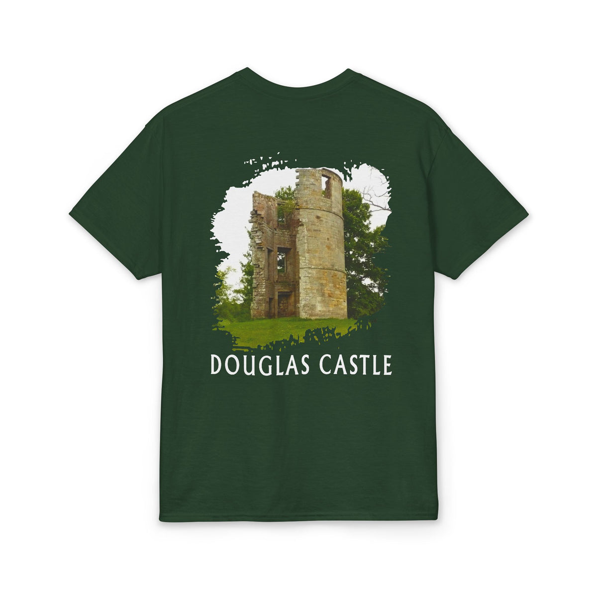 Douglas Castle Illustration Adult T-Shirt by The Clan Douglas