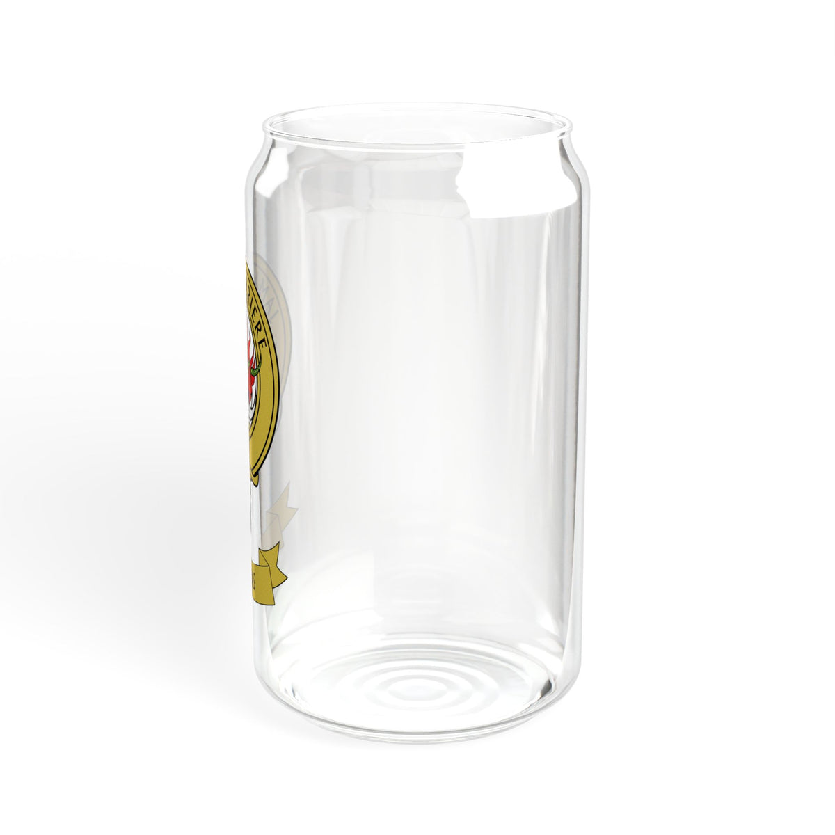 Clan Douglas Crest Illustration Glass Can by The Clan Douglas