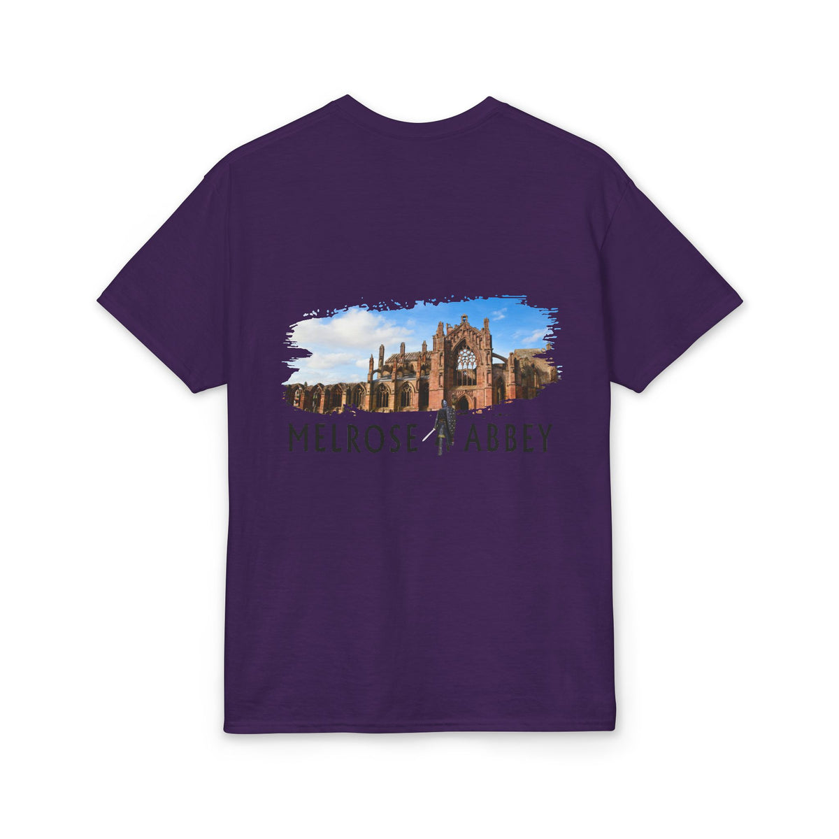 Melrose Abbey Illustration Adult T-Shirt by The Clan Douglas