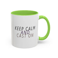 Keep Calm and Cast On Mug by Brae & Heather