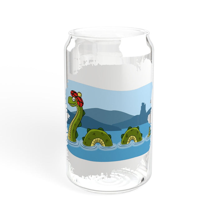 Nessie Illustration Glass Can by The Clan Douglas