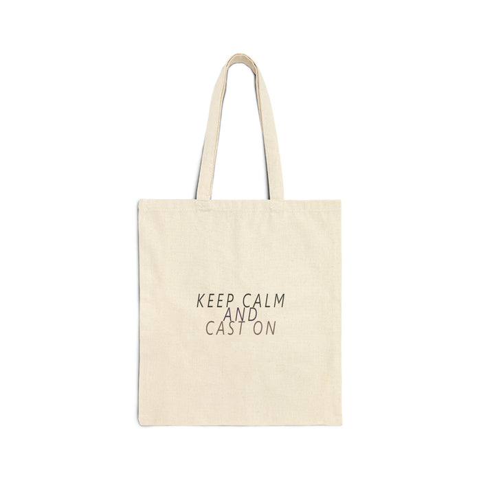 Keep Calm and Cast On Tote Bag by Brae & Heather