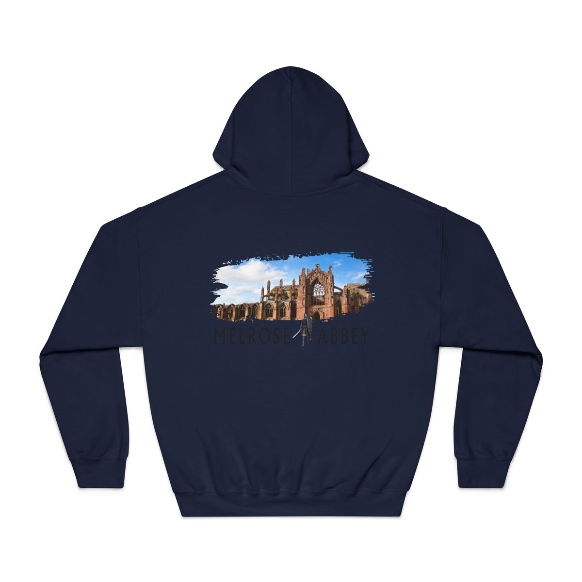 Melrose Abbey Illustration Hoodie by The Clan Douglas