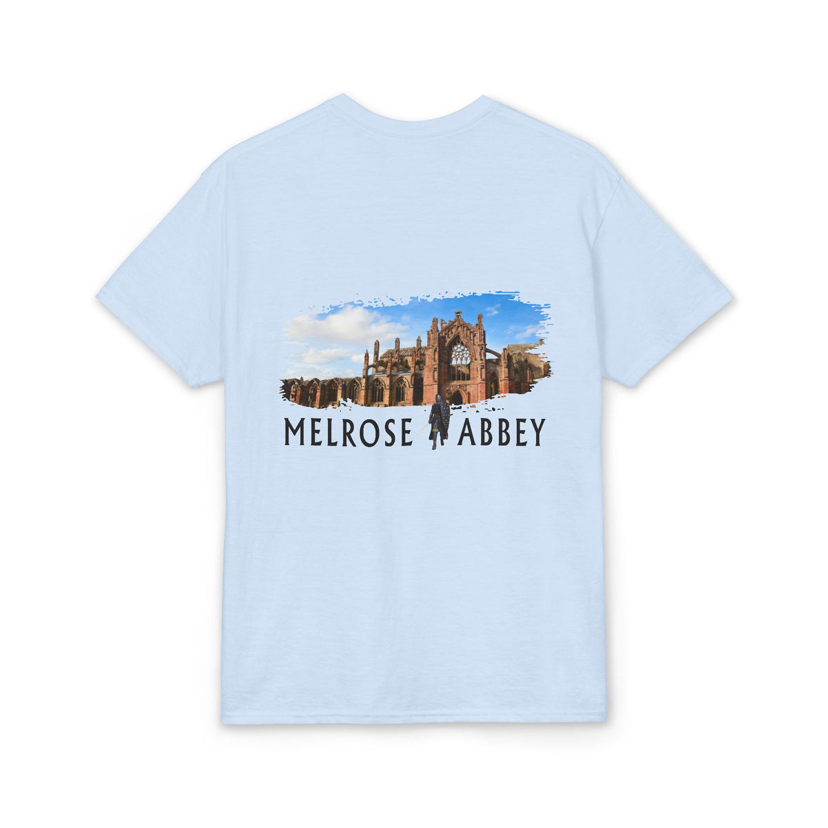 Melrose Abbey Illustration Adult T-Shirt by The Clan Douglas