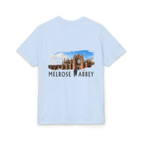 Melrose Abbey Illustration Adult T-Shirt by The Clan Douglas