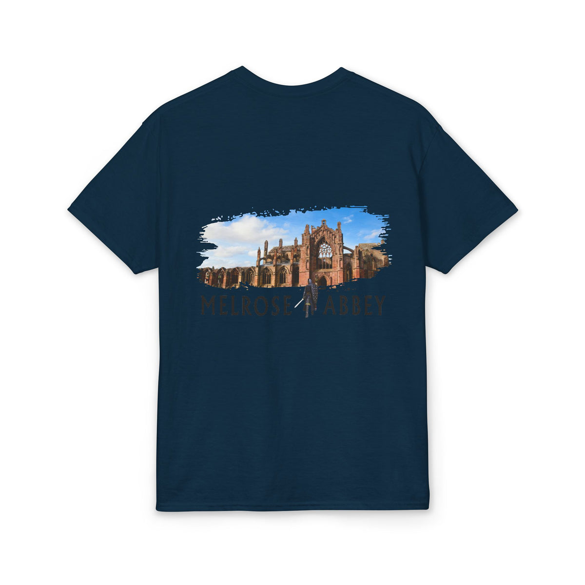 Melrose Abbey Illustration Adult T-Shirt by The Clan Douglas