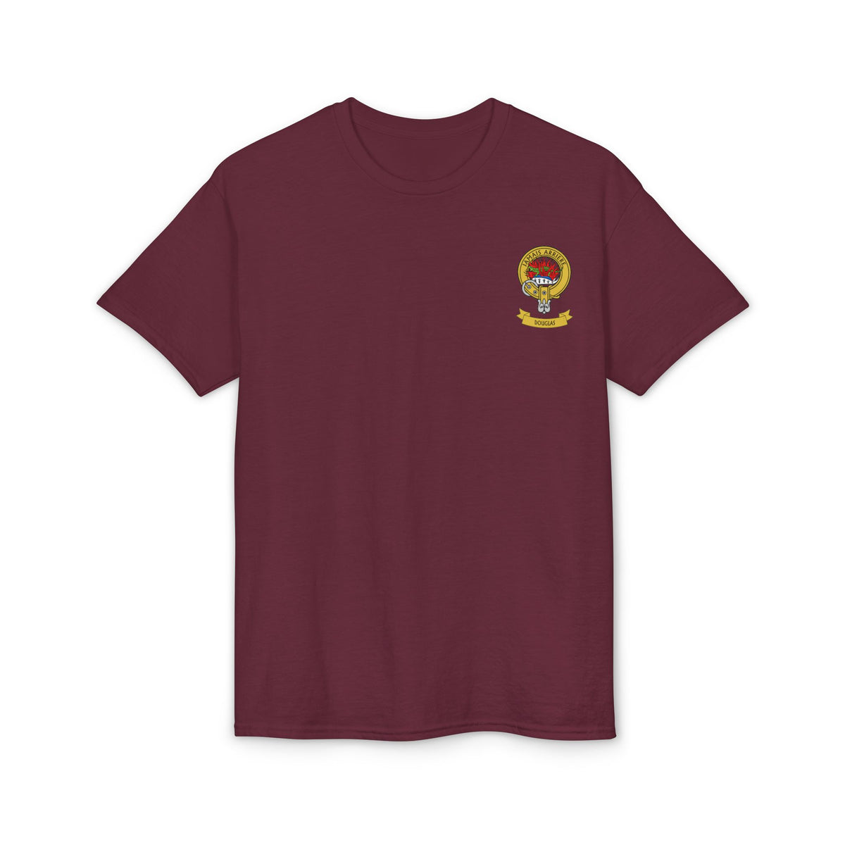 Highland Coo Illustration Adult T-Shirt by The Clan Douglas
