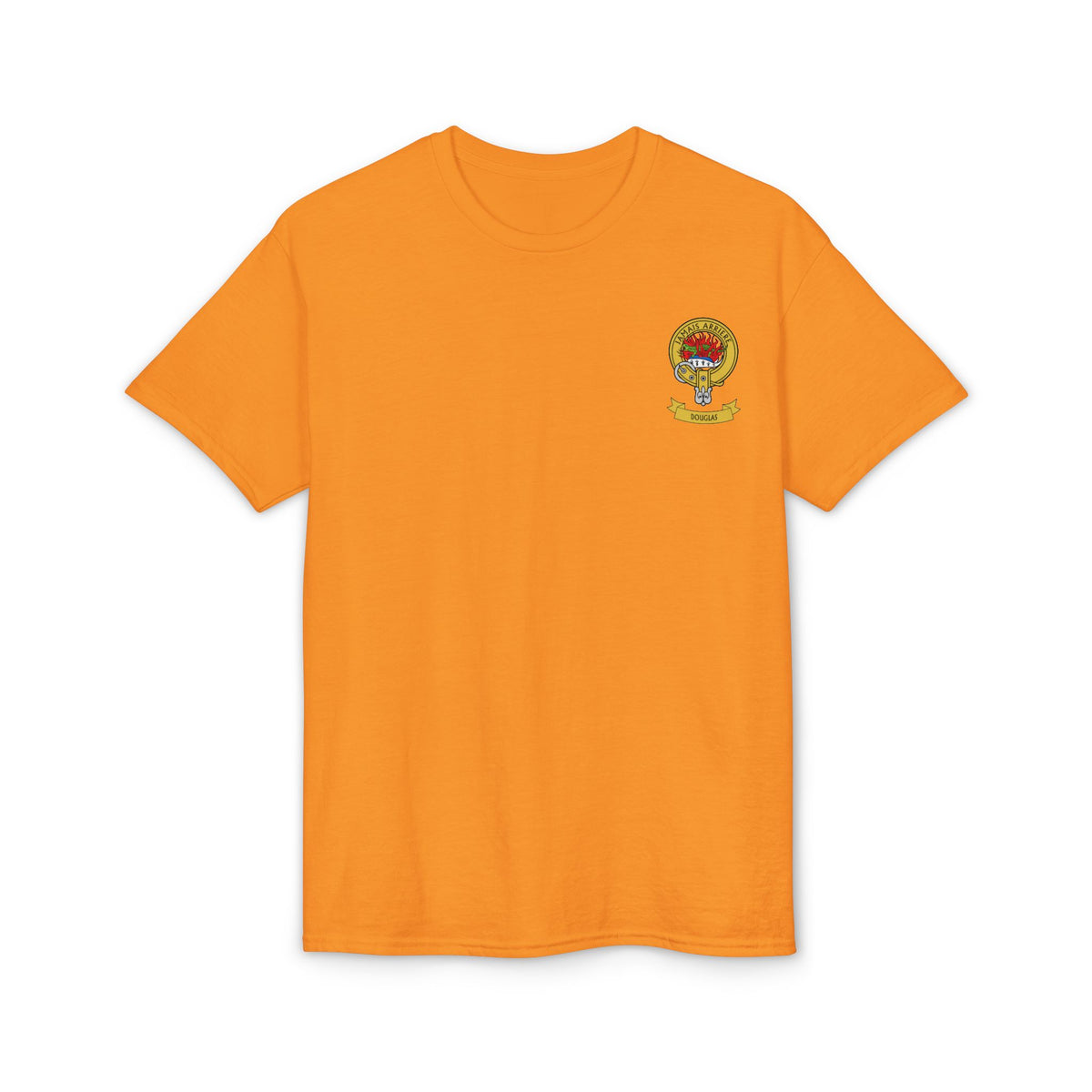 Highland Coo Illustration Adult T-Shirt by The Clan Douglas