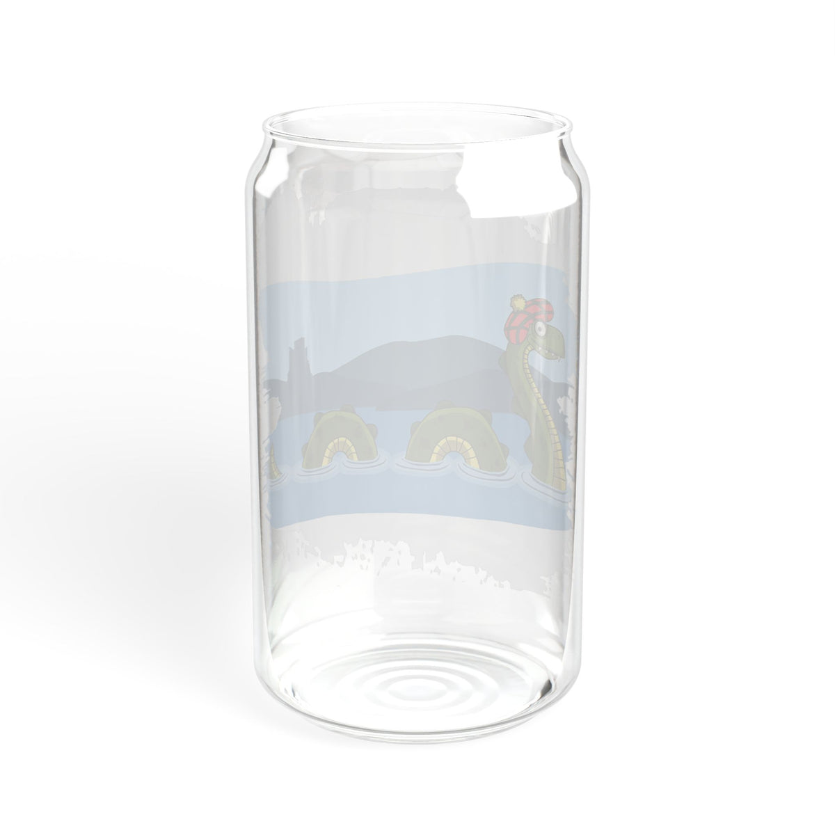Nessie Illustration Glass Can by The Clan Douglas