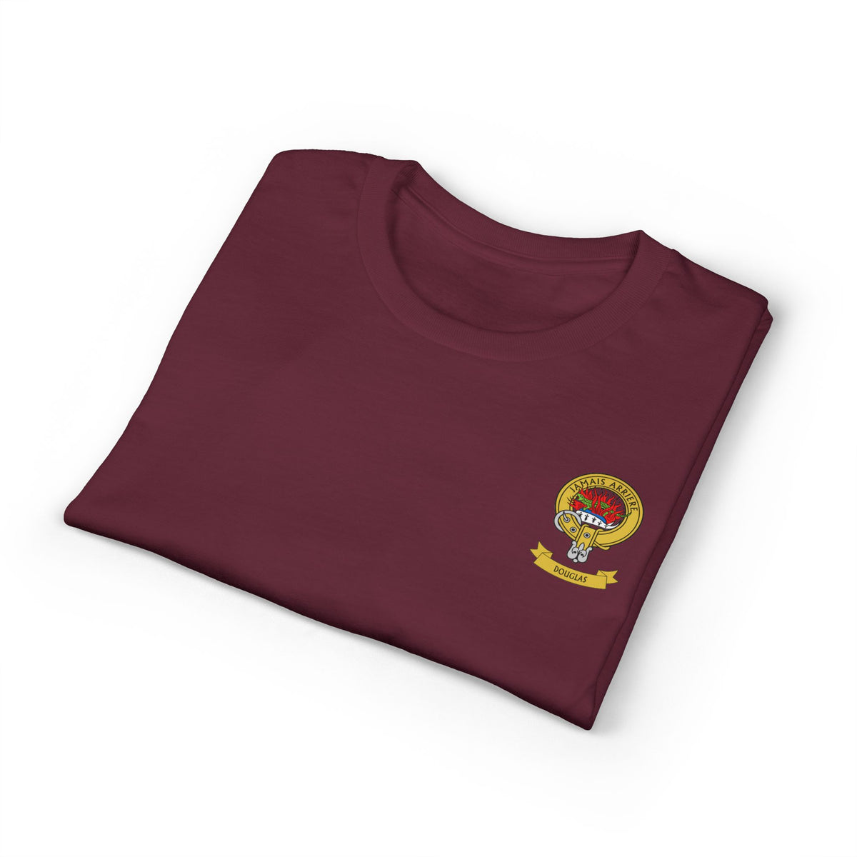 Highland Coo Illustration Adult T-Shirt by The Clan Douglas