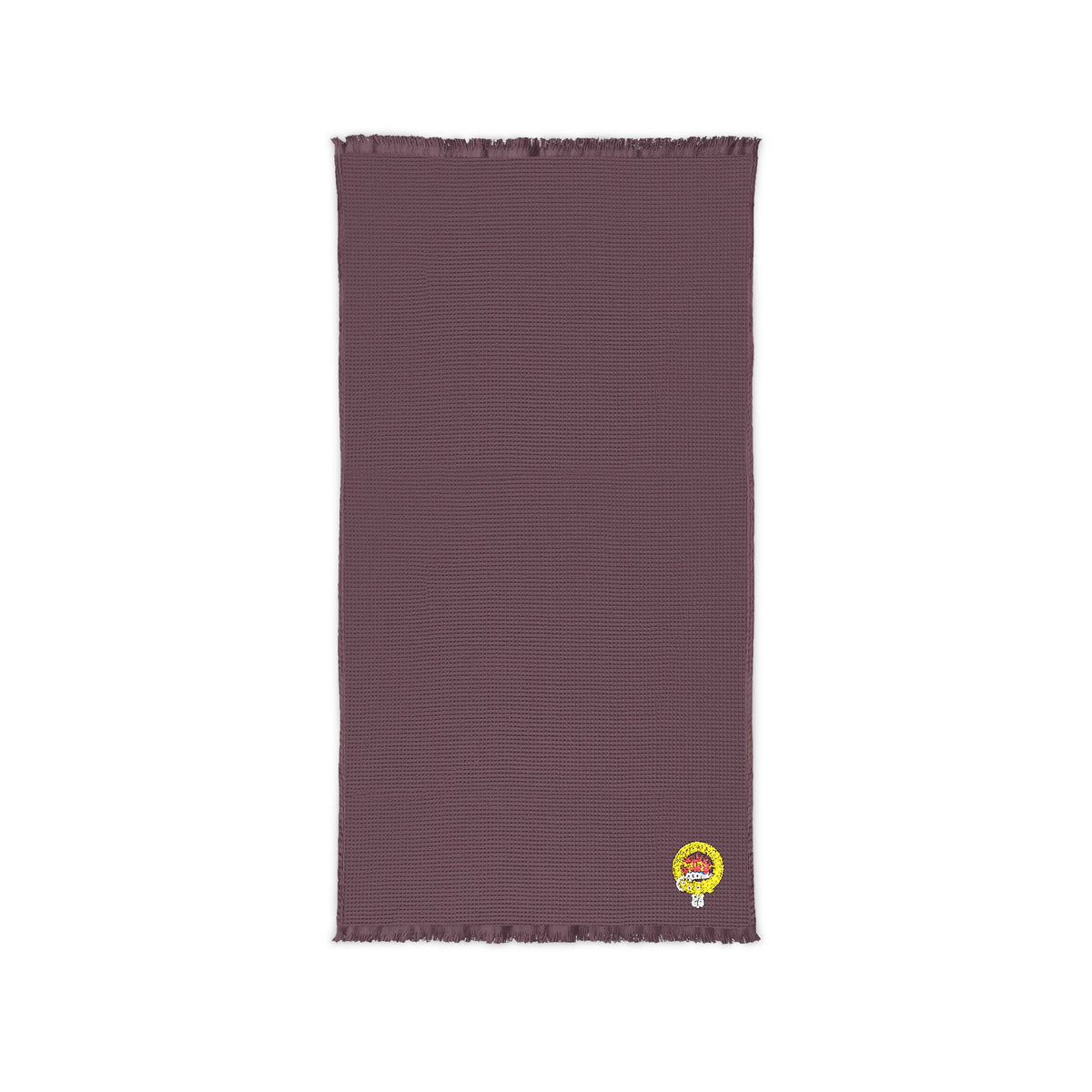 Clan Douglas Crest Cotton Waffle Throw by The Clan Douglas