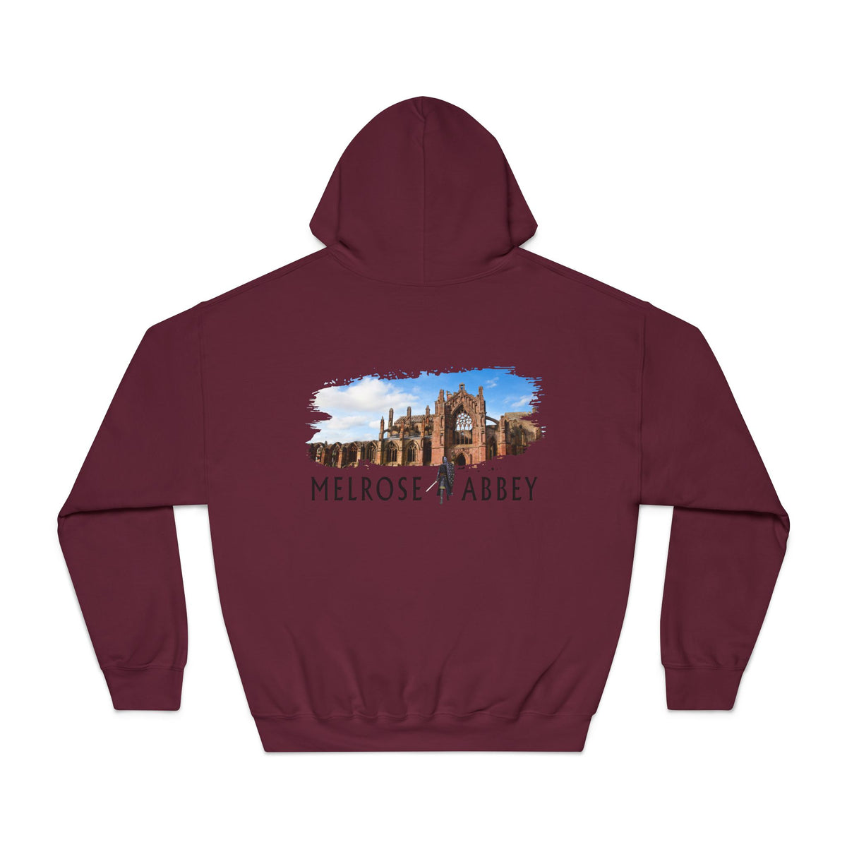 Melrose Abbey Illustration Hoodie by The Clan Douglas