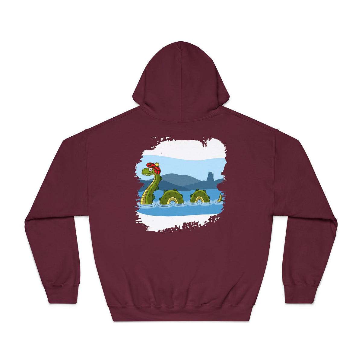 Nessie Illustration Hoodie by The Clan Douglas