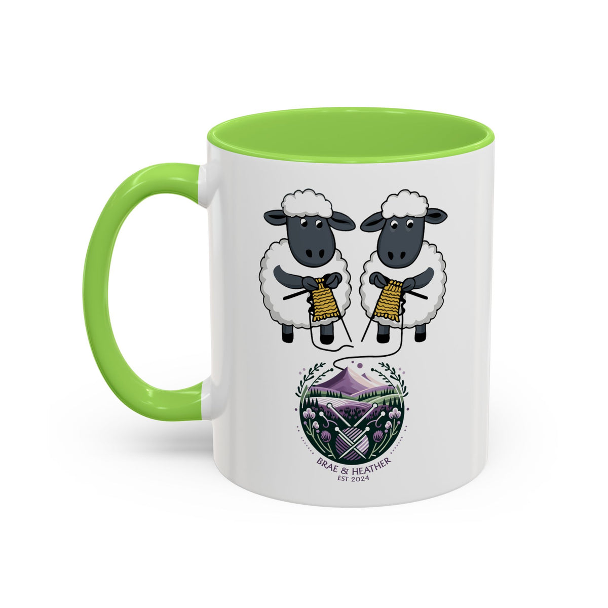Keep Calm and Cast On Mug by Brae & Heather