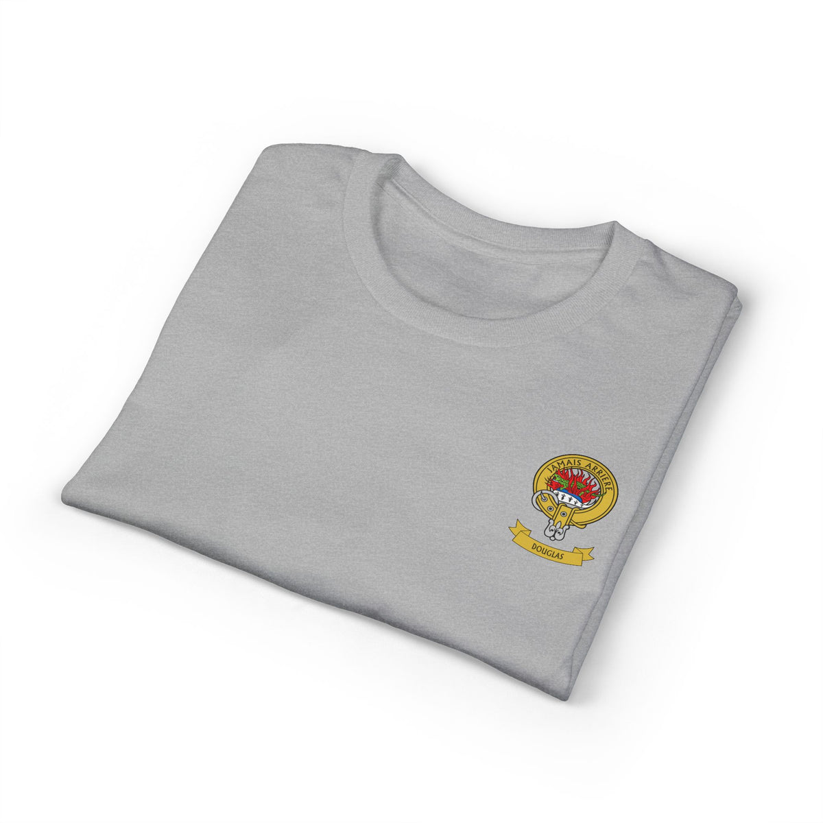Highland Coo Illustration Adult T-Shirt by The Clan Douglas