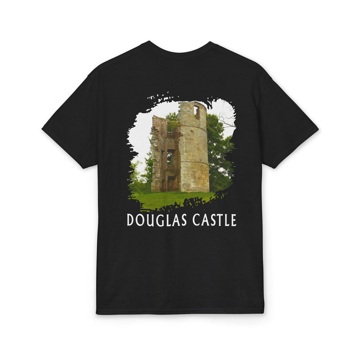 Douglas Castle Illustration Adult T-Shirt by The Clan Douglas