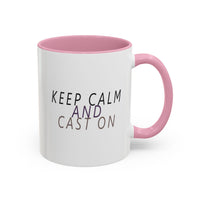 Keep Calm and Cast On Mug by Brae & Heather