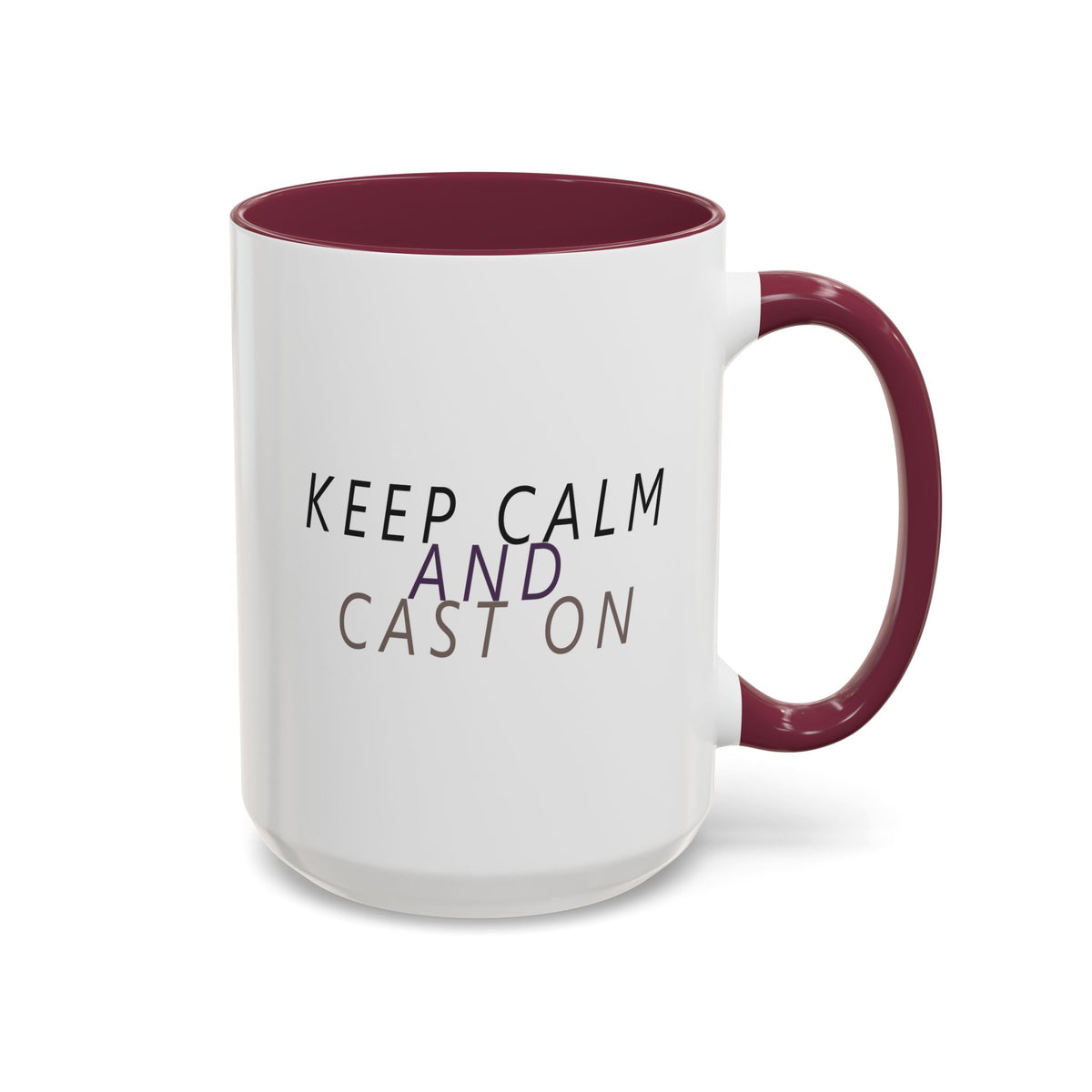 Keep Calm and Cast On Mug by Brae & Heather