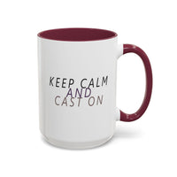 Keep Calm and Cast On Mug by Brae & Heather