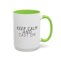 Keep Calm and Cast On Mug by Brae & Heather