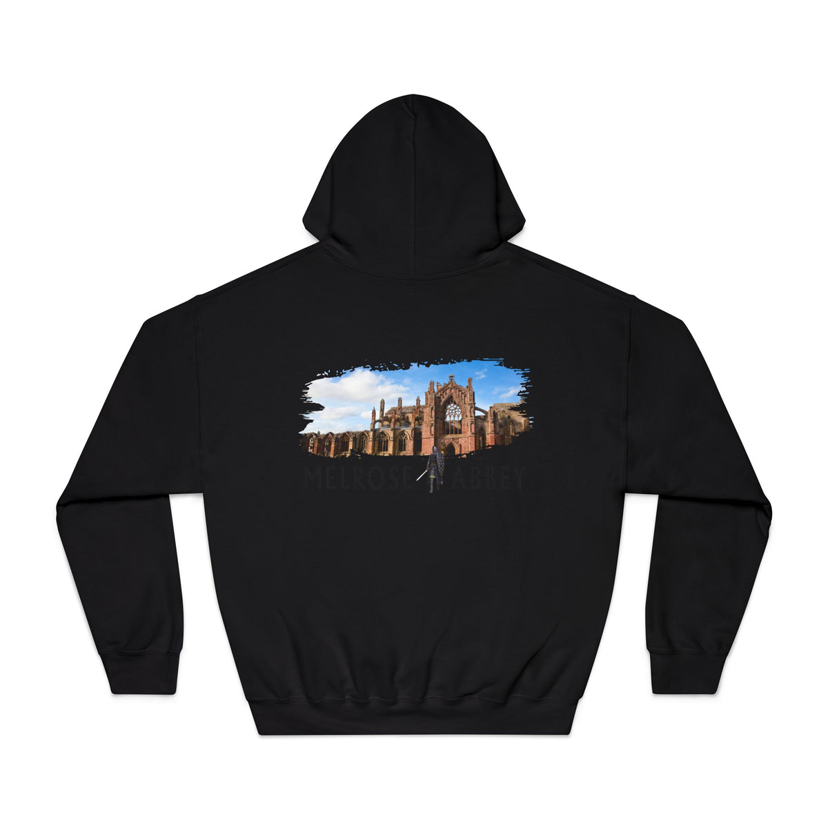 Melrose Abbey Illustration Hoodie by The Clan Douglas