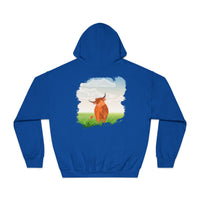 Highland Coo Illustration Hoodie by The Clan Douglas