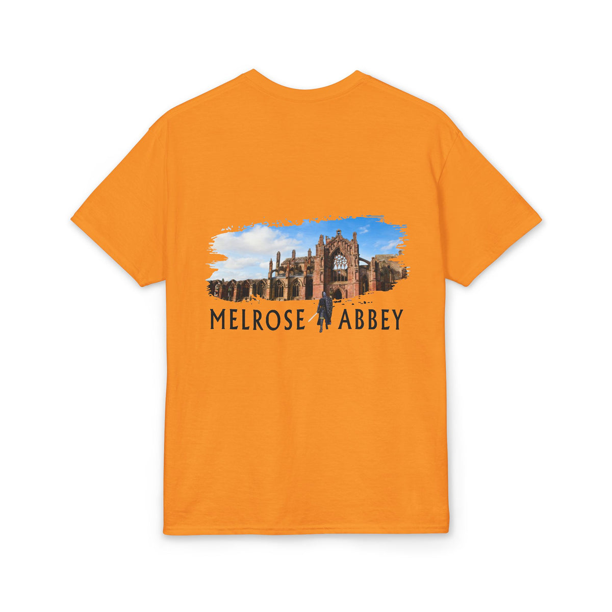Melrose Abbey Illustration Adult T-Shirt by The Clan Douglas