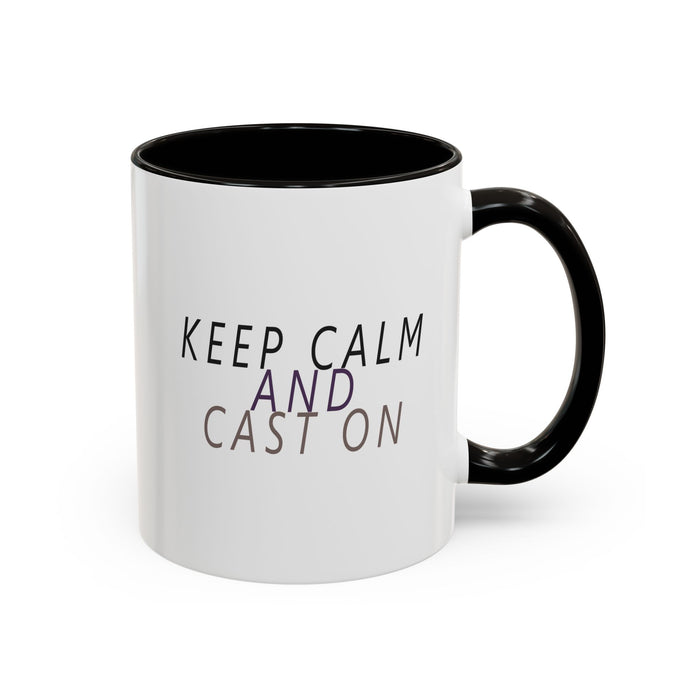 Keep Calm and Cast On Mug by Brae & Heather