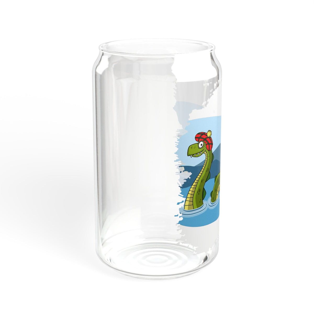 Nessie Illustration Glass Can by The Clan Douglas