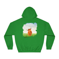 Highland Coo Illustration Hoodie by The Clan Douglas