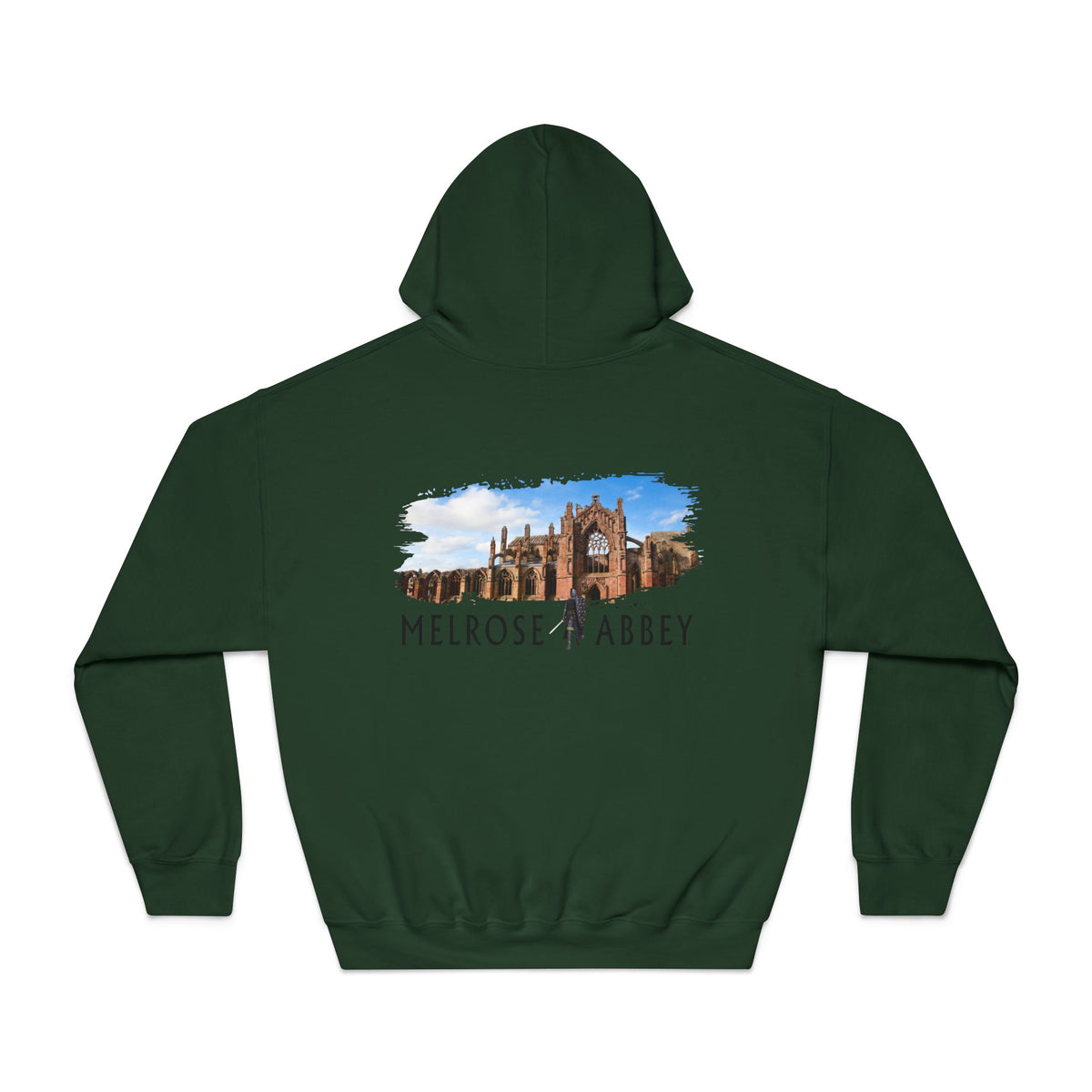 Melrose Abbey Illustration Hoodie by The Clan Douglas