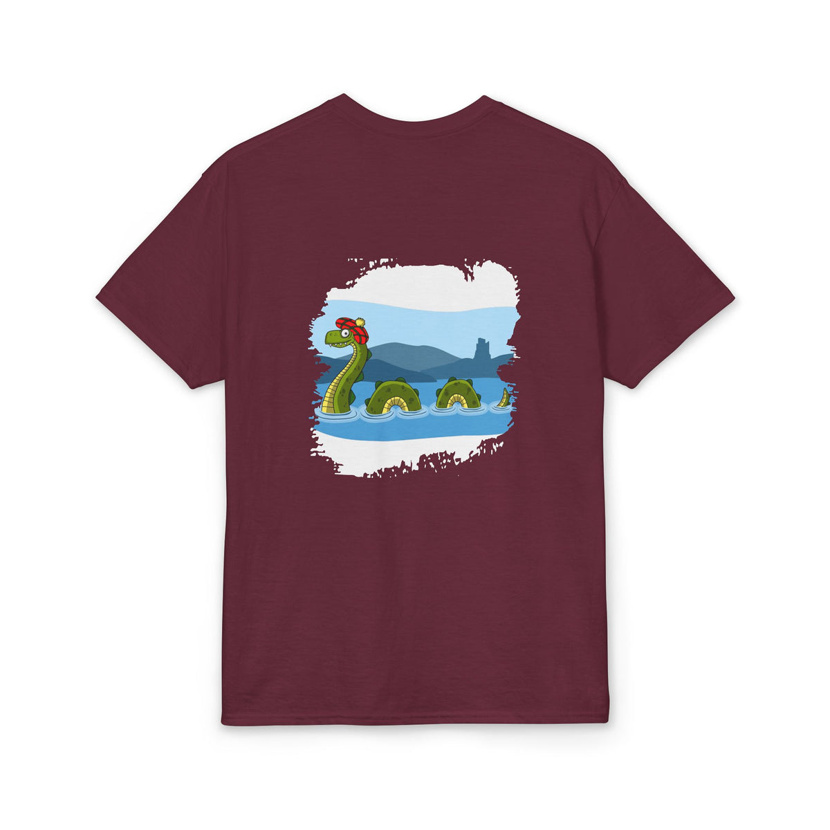 Nessie Illustration Adult T-Shirt by The Clan Douglas