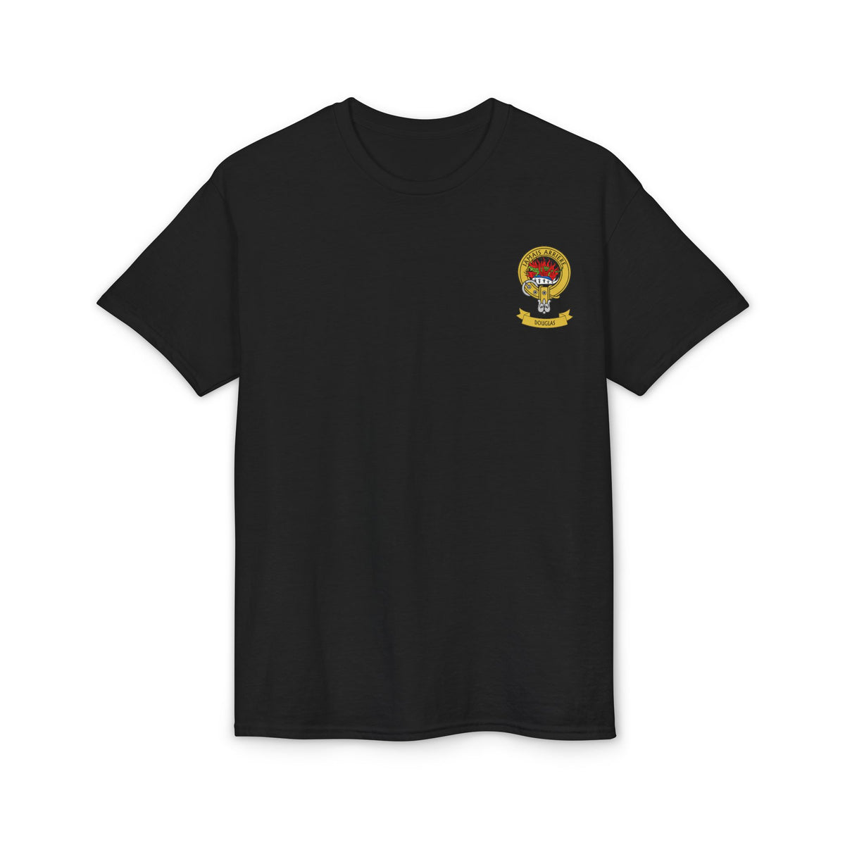 Highland Coo Illustration Adult T-Shirt by The Clan Douglas