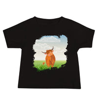 T-shirt à manches courtes en jersey pour bébé Highland Coo