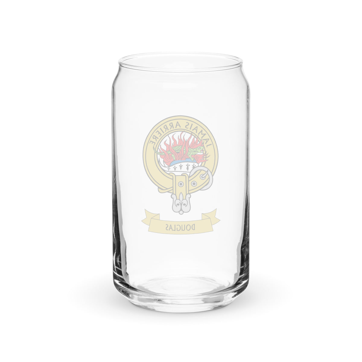 Clan Douglas Crest Can-Shaped Glass
