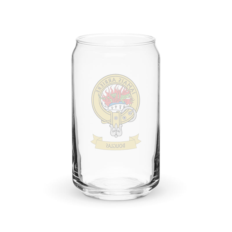 Clan Douglas Crest Can-Shaped Glass