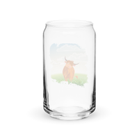 Verre en forme de canette Highland Coo