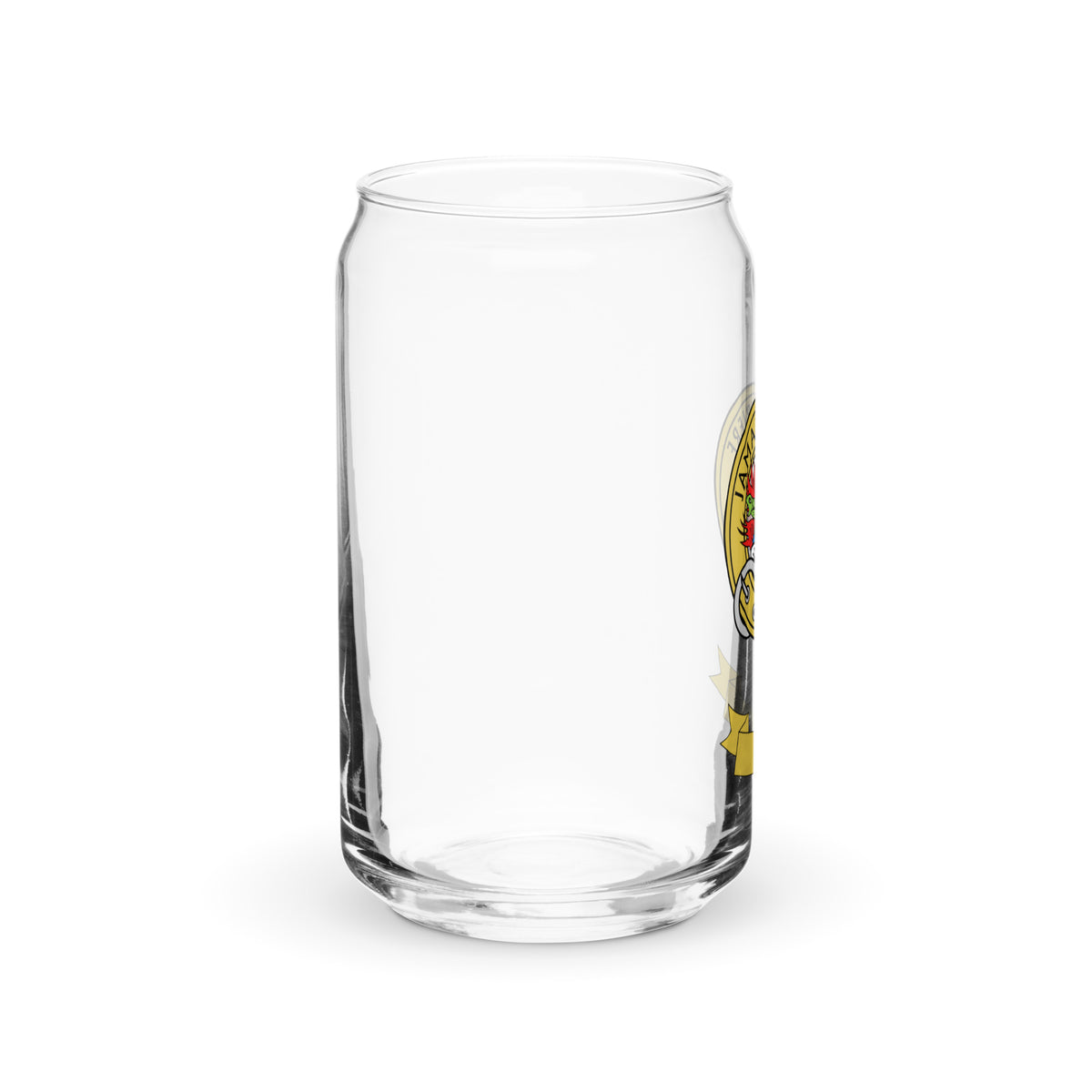 Clan Douglas Crest Can-Shaped Glass