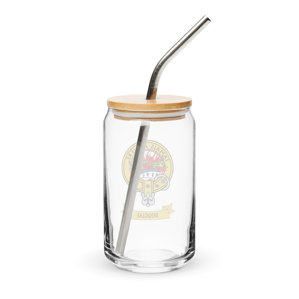 Clan Douglas Crest Can-Shaped Glass